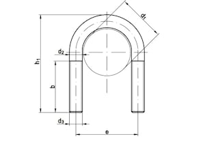 U – образный хомут DIN 3570 A  