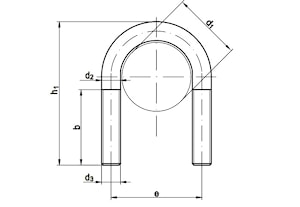U – образный хомут DIN 3570 A  
