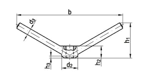 Гайка DIN 80701 рычажковая  