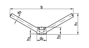 Гайка DIN 80701 рычажковая  