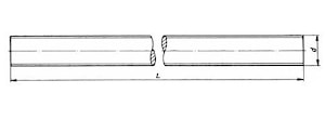 Шпилька DIN 975 резьбовая метровая из латуни  