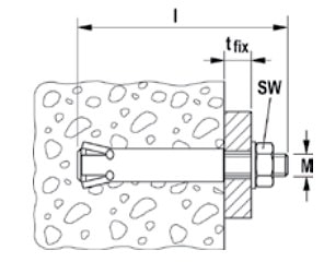 Анкер с подрезкой для сквозного монтажа FISCHER ZYKON FZA ST A4