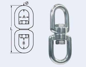 Вертлюг петля-петля АРТ 8254